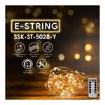 SYSKA E-String Light 10m 100 LEDs with Remote-Yellow